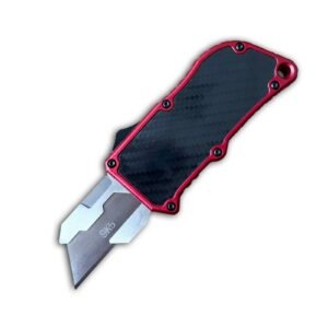 Cuttermesser​ Universalmesser aus Karbonfaser, ausgestattet mit 5 Klingen, Rot