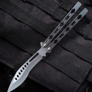 9 Balisong-Trainingsmesser mit gebogener Klinge
