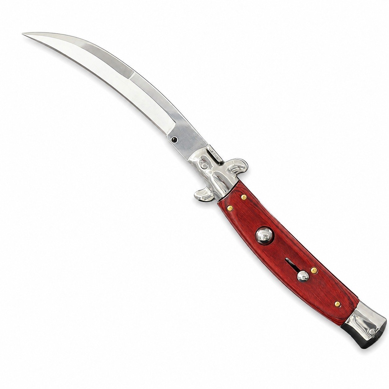 44555-main-white-clean 9 Zoll italienisches Stiletto-Messer – Springmesser mit Palisandergriff