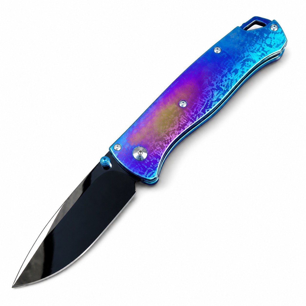 48320-main-white-clean Butterfly 535 M390 Ultra Mirror DLC Ice Crystal Griff aus Titanlegierung SF Express Klappmesser